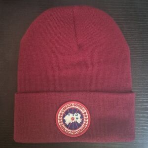 Canada Goose Maroon Knit Beanie